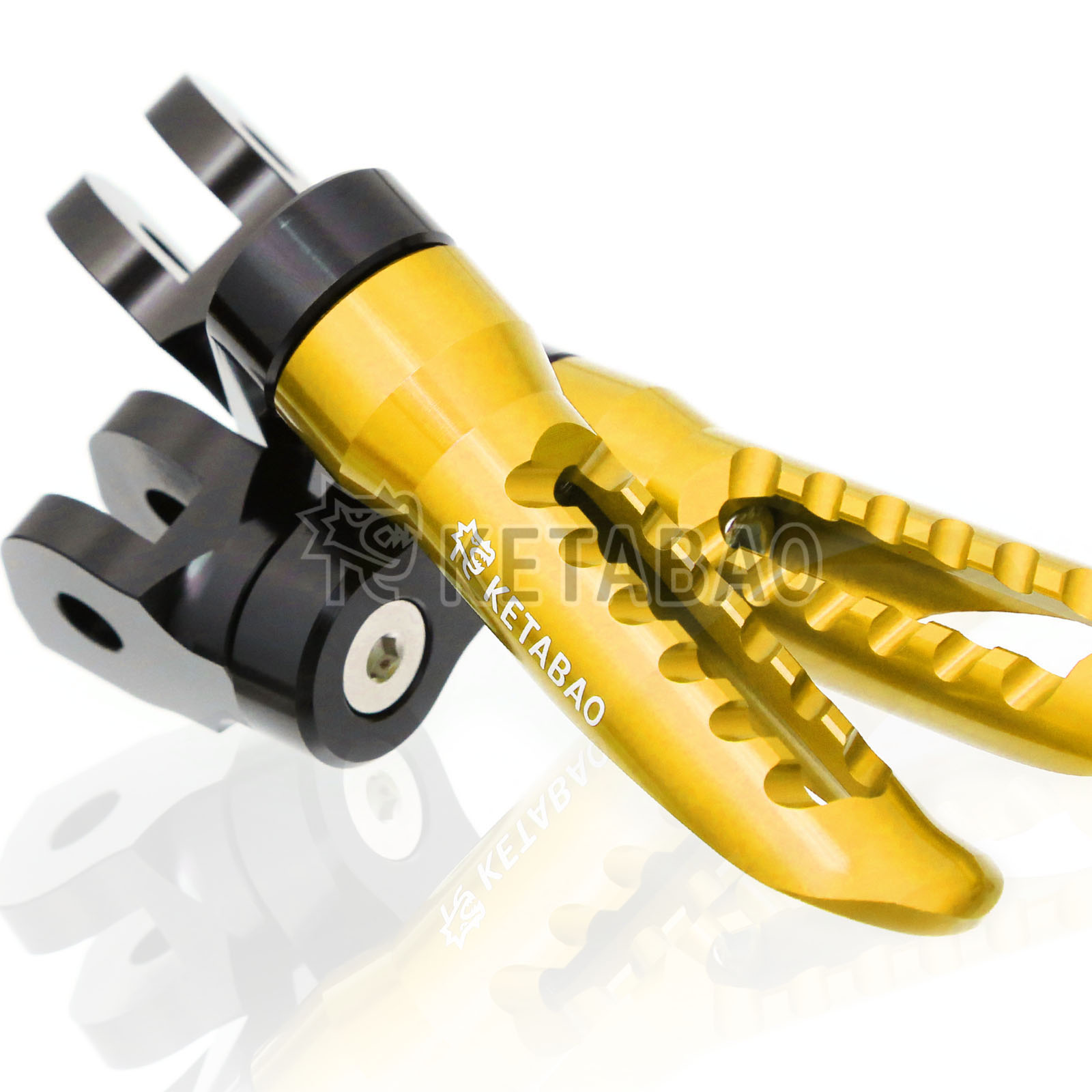 Blue 25mm Extended Front Foot Pegs BOB For Kawasaki Ninja ZX-25R