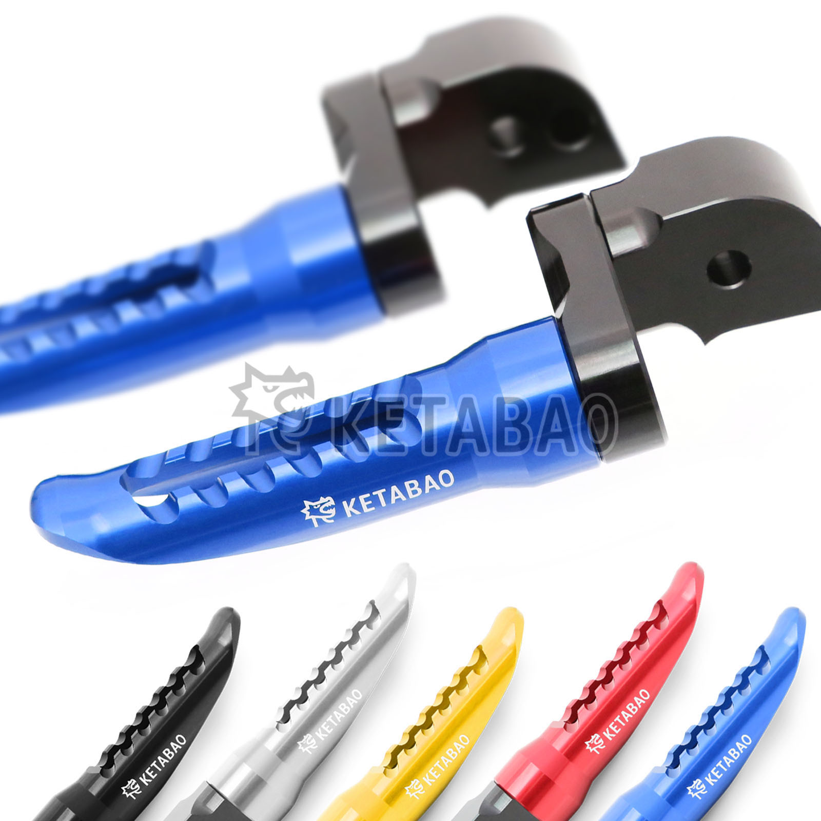 Titanium BOB 1 inch Lower Rear Foot Pegs For Kawasaki Ninja ZX-25R