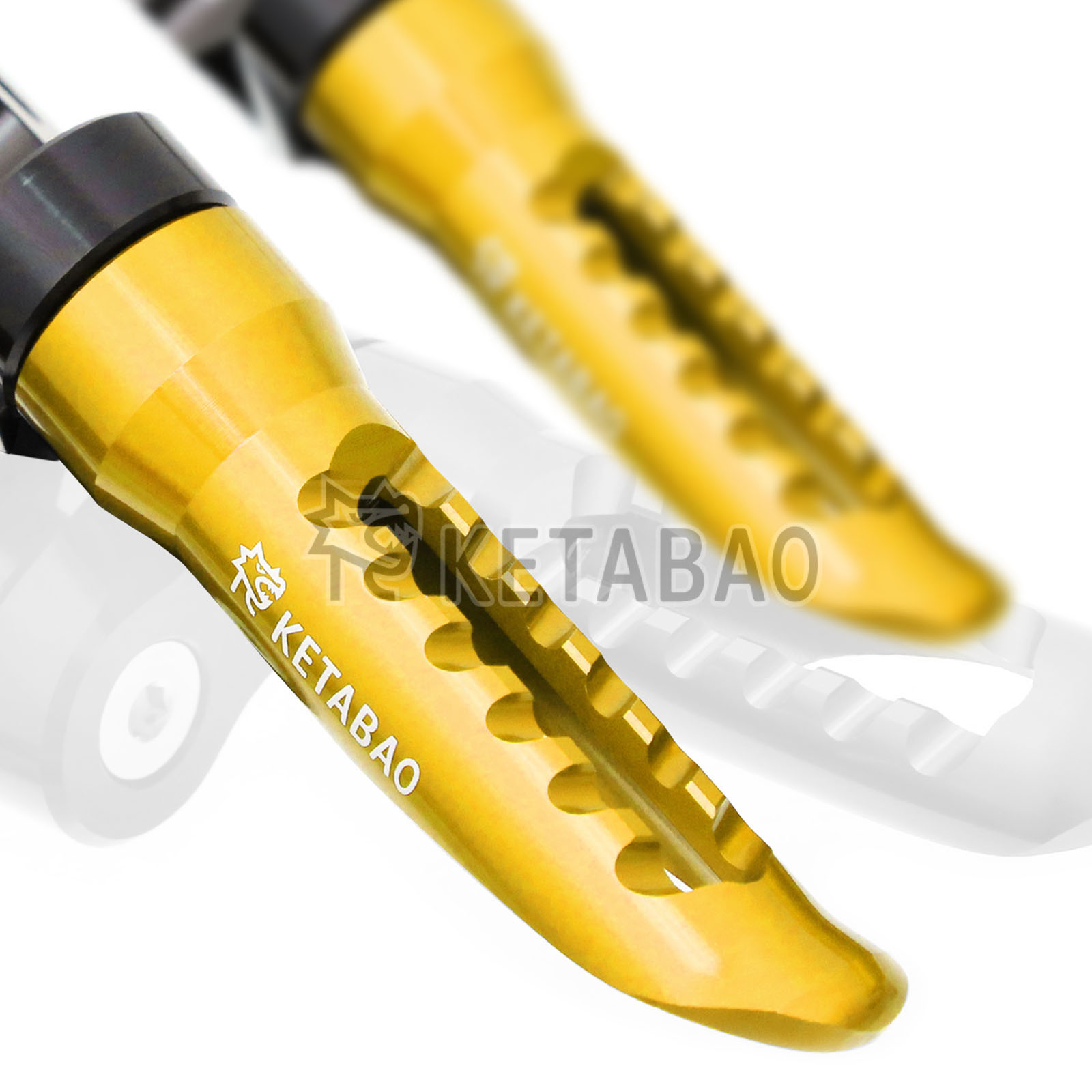 Titanium BOB 1 inch Lower Rear Foot Pegs For Kawasaki Ninja ZX-25R