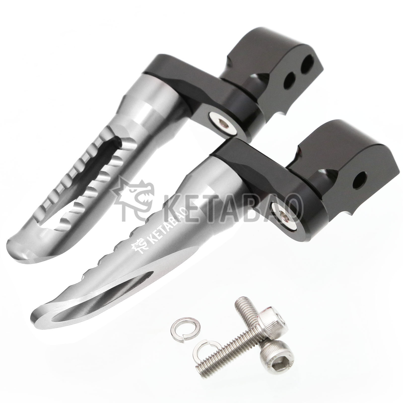 Titanium BOB 1 inch Lower Rear Foot Pegs For Kawasaki Ninja ZX-25R