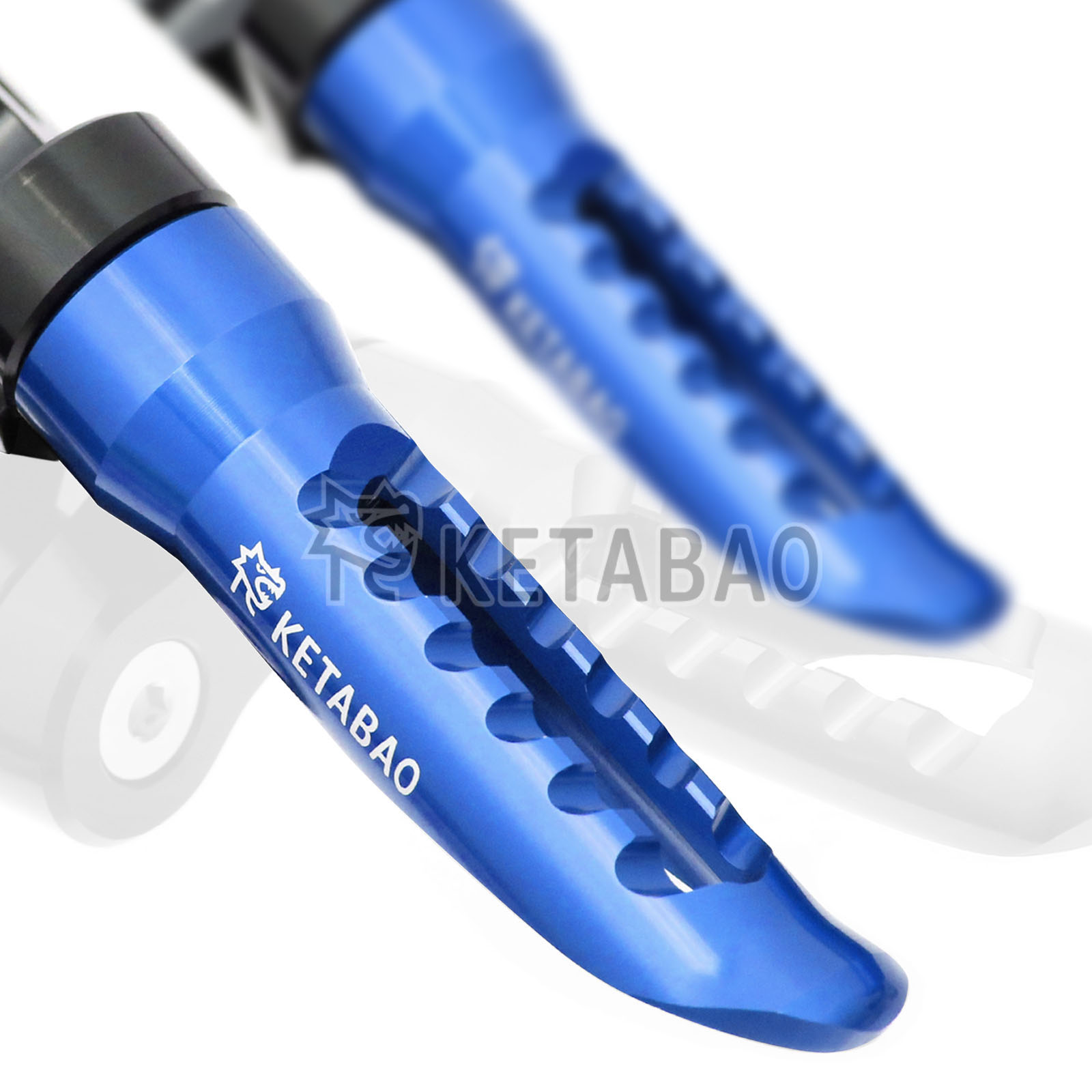 Titanium BOB 1.5 inch Lower Rear Foot Pegs For ZZR 1100 Ninja ZX