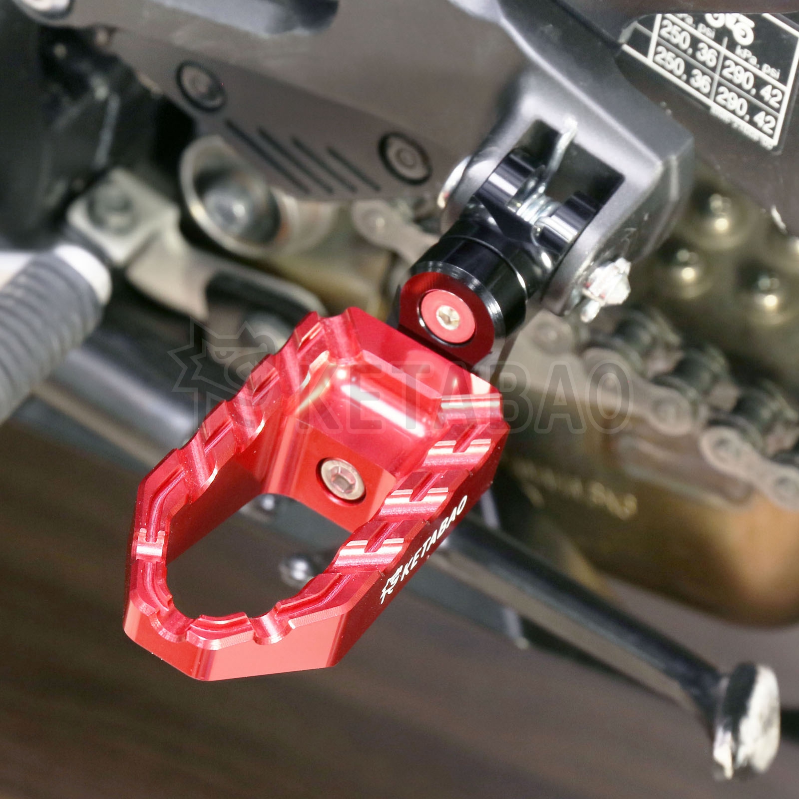 Front Foot Pegs Bracket Set Fit For KAWASAKI NINJA ZX-6R ZX
