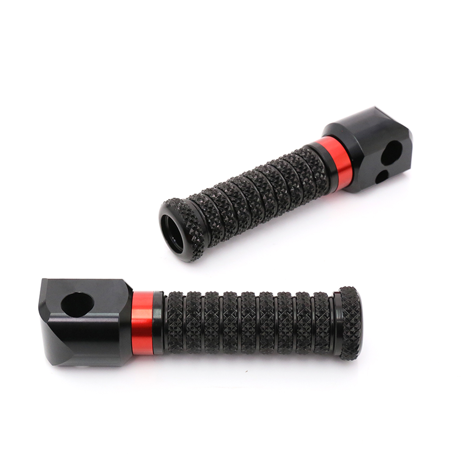 RRING Red Passenger Pedal Foot Pegs For Kawasaki ZX-6R 636 Ninja