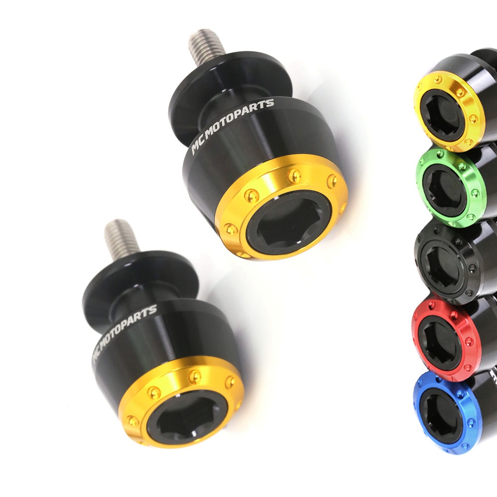 その他 mmm Gold ATOM CNC Racing Swingarm Spools M8 For ZX-10RR Ninja 18 19 20