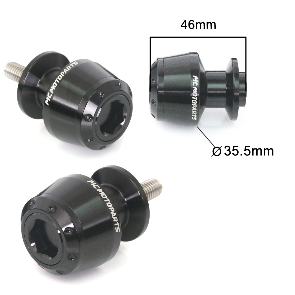 Green ATOM CNC Racing Swingarm Spools M8 For Ninja ZX-25R 20 21 22
