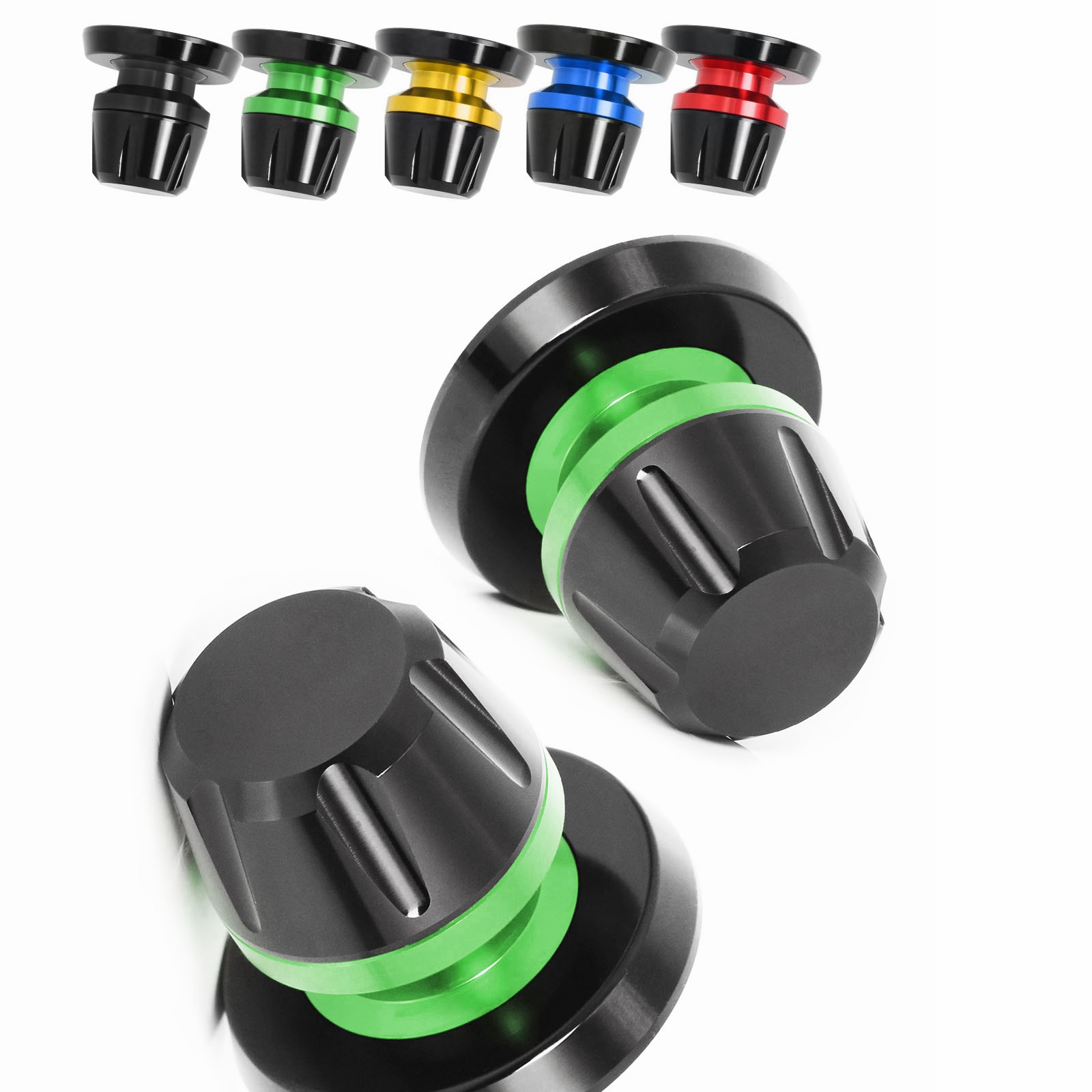 Blue L-Sonic CNC M8 Rear Swing Arm Spools For Ninja ZX-25R