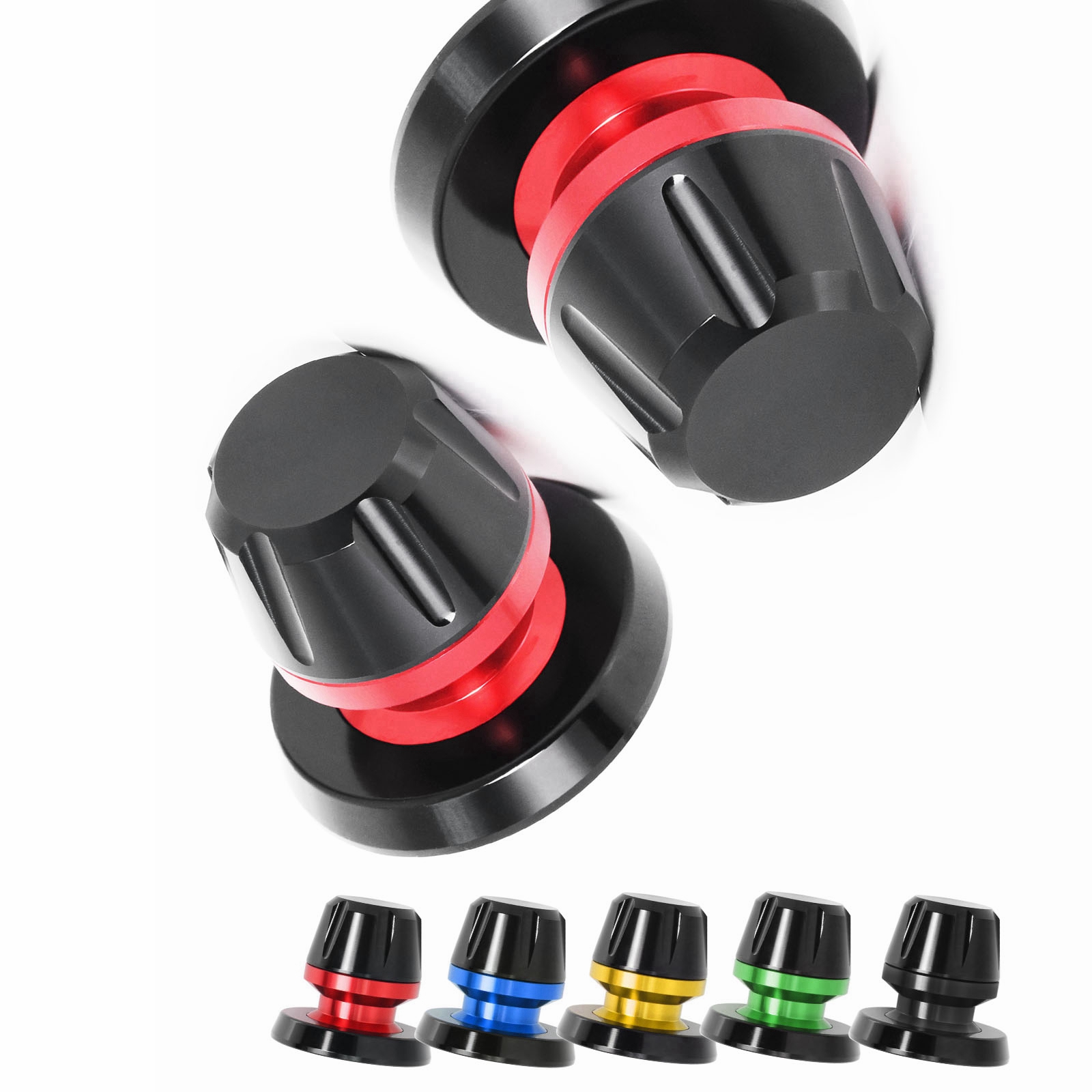 Blue L-Sonic CNC M8 Rear Swing Arm Spools For Ninja ZX-25R 20 21