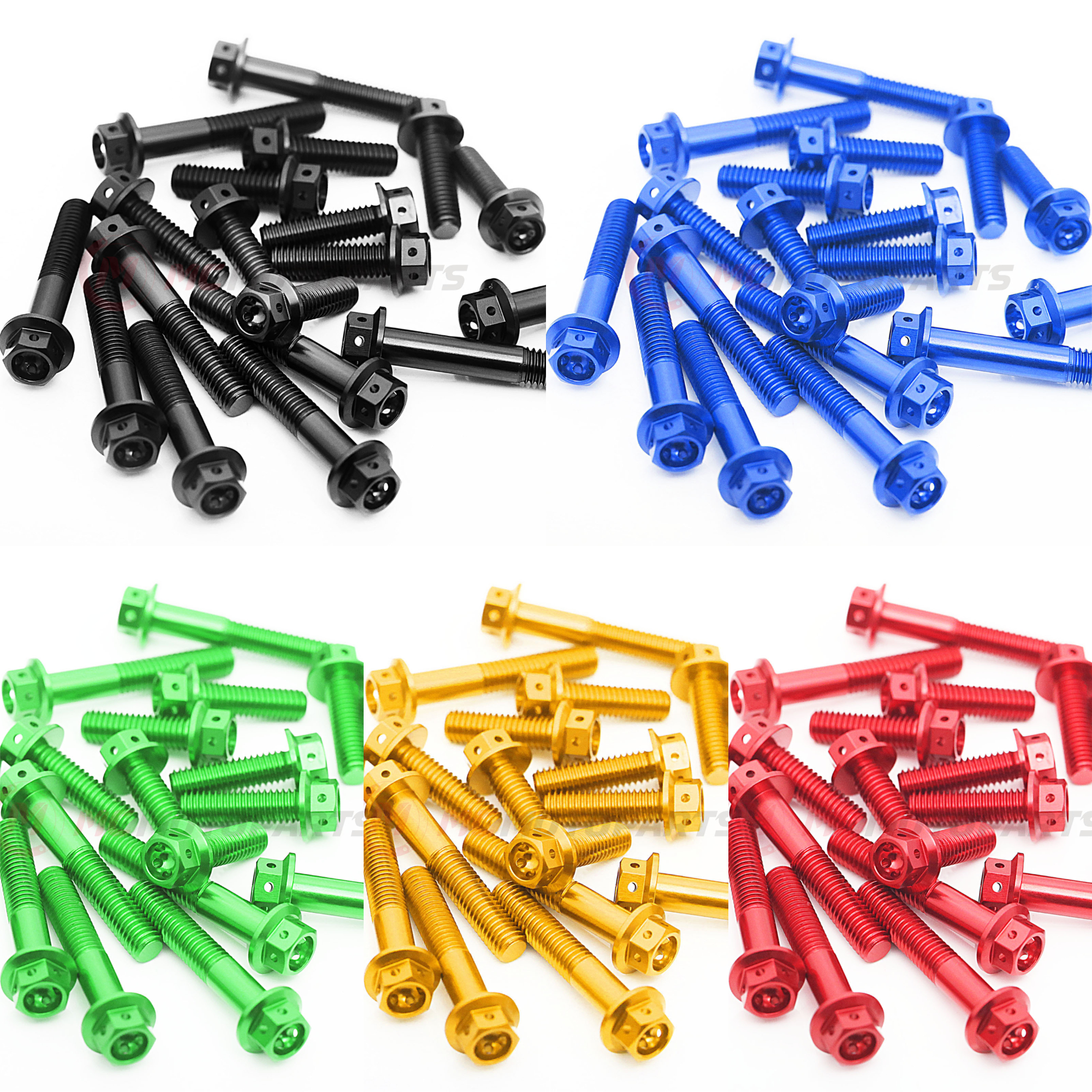 RURUページ Red CNC Race Spec Engine Bolts For Kawasaki Ninja ZX-6R 13