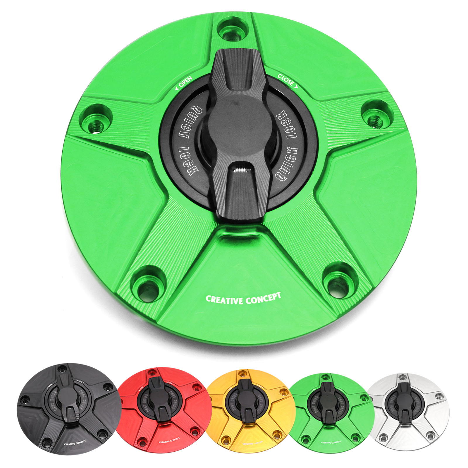 Green CNC NIMBLE Motorcycle Fuel Caps For Z125 /PRO 16 17 18 19 20