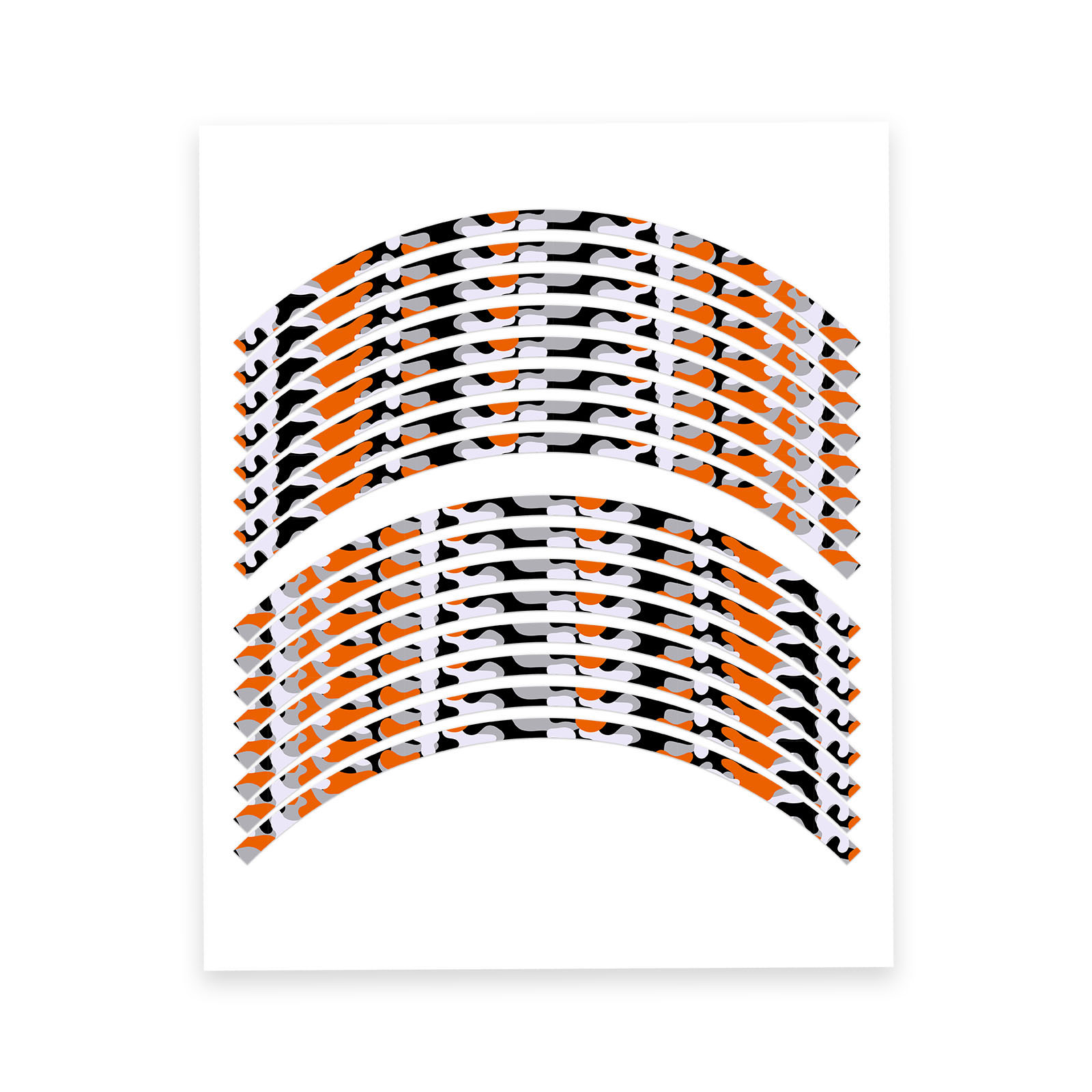 『TEN STRIPE S/S WHITE M』 White 17 inch Tape Stripe Rim Stickers F01B For ZX10R Ninja