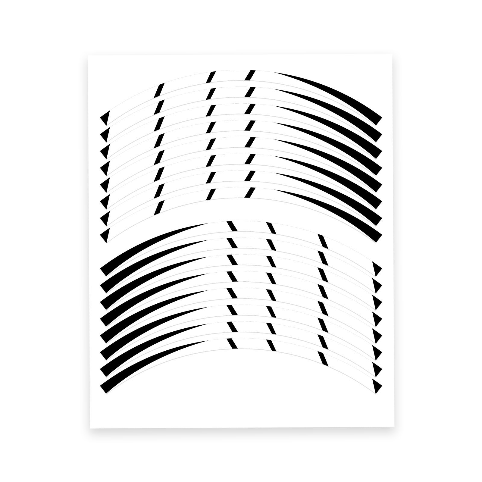 Blue 17 inch Tape Stripe Rim Stickers S01B For Triumph STREET TRIPLE 675 07-21 - Picture 14 of 15