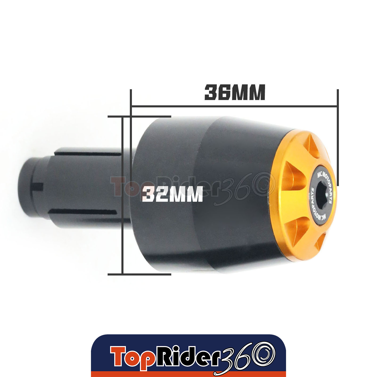 GOLD Handlebar Bar Ends STORM For Aprilia SHIVER GT 750 07