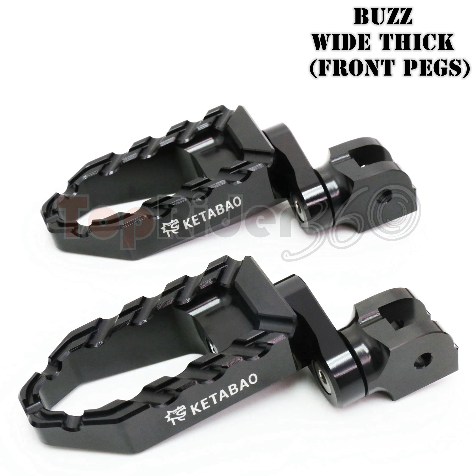 Black 25mm Lowering Front Large Foot Pegs For Aprilia Shiver 900 Mana 850 SL750