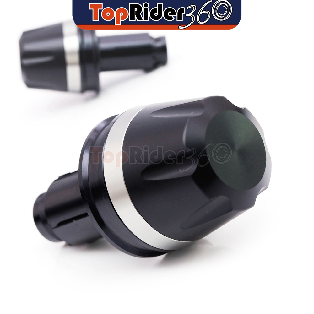 TITANIUM CNC Bar End Sliders MOIRE For Benelli Century Racer TNT