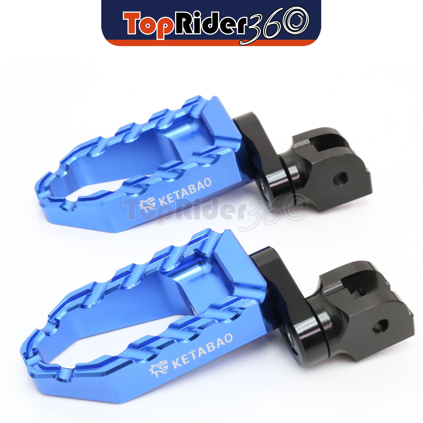 BLUE 25mm Extended BUZZ Front Foot Pegs For Kawasaki ZX-10R 04-10