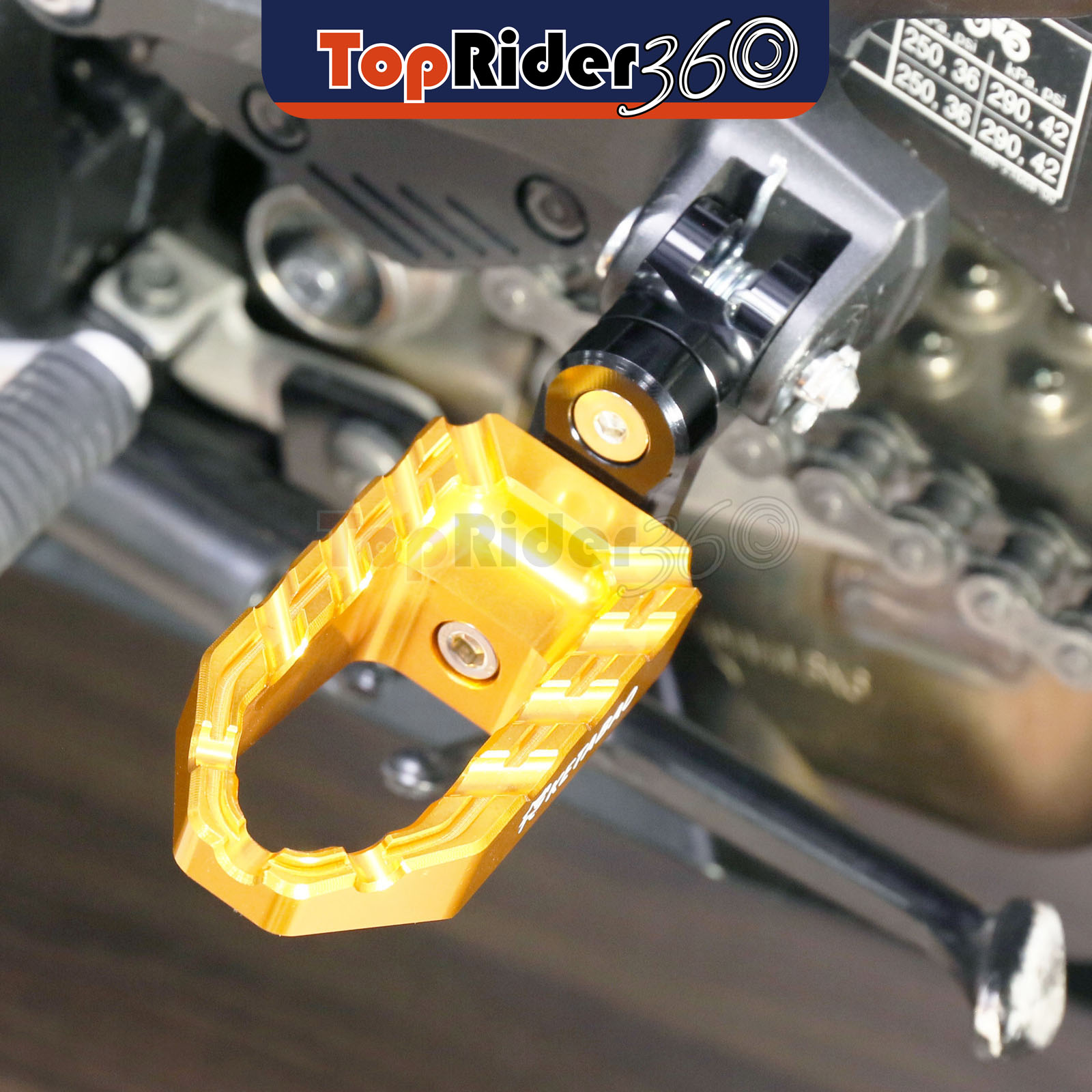 GOLD 25mm Extended BUZZ Front Foot Pegs For Kawasaki ZX-10R 04-10
