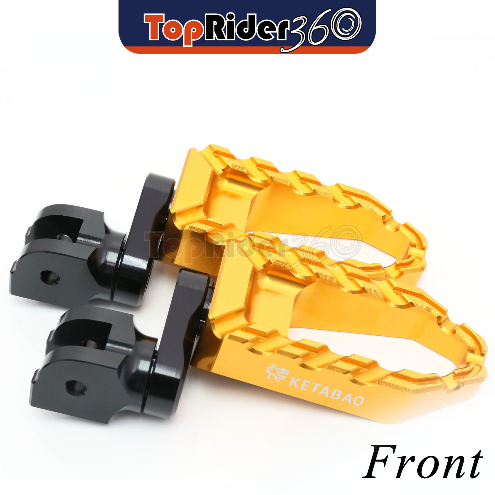 GOLD 25mm Extended BUZZ Front Foot Pegs For Kawasaki ZX-10R 04-10