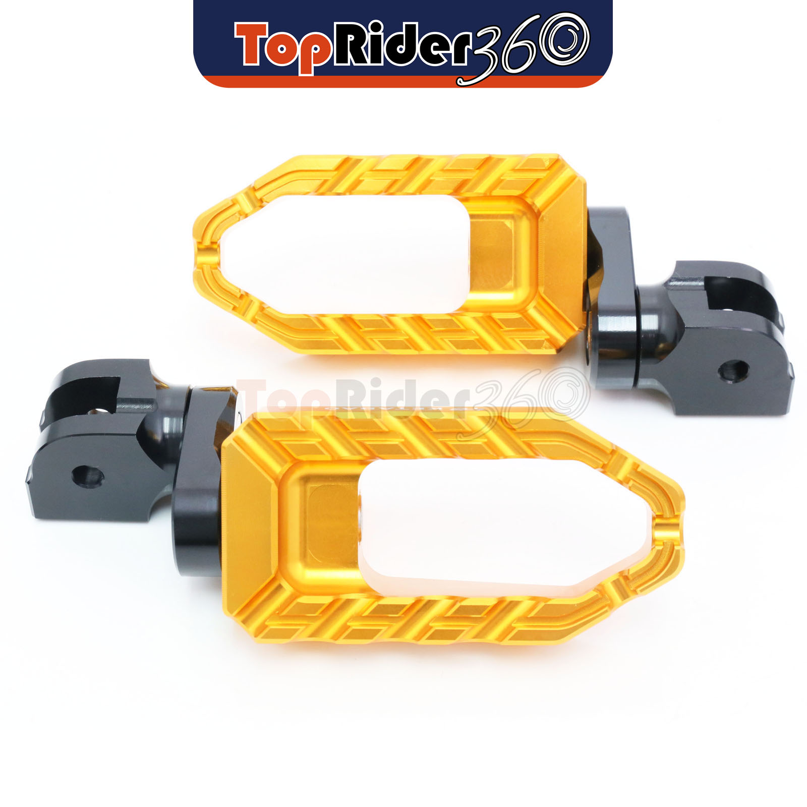 GOLD 25mm Extended BUZZ Front Foot Pegs For Kawasaki ZX-10R 04-10
