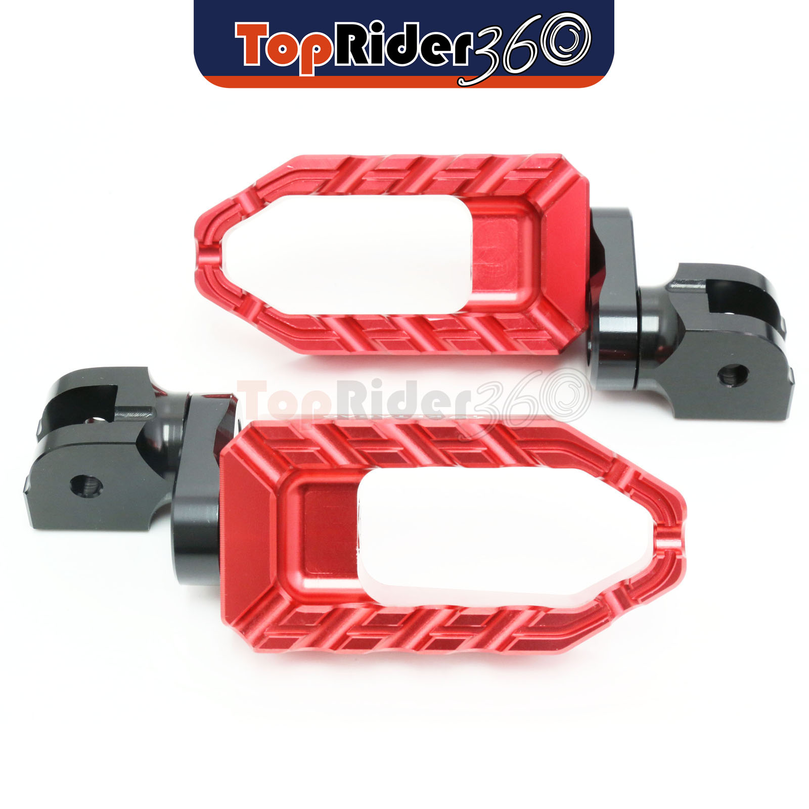 RED 25mm Extended BUZZ Front Foot Pegs For Kawasaki Z125 16